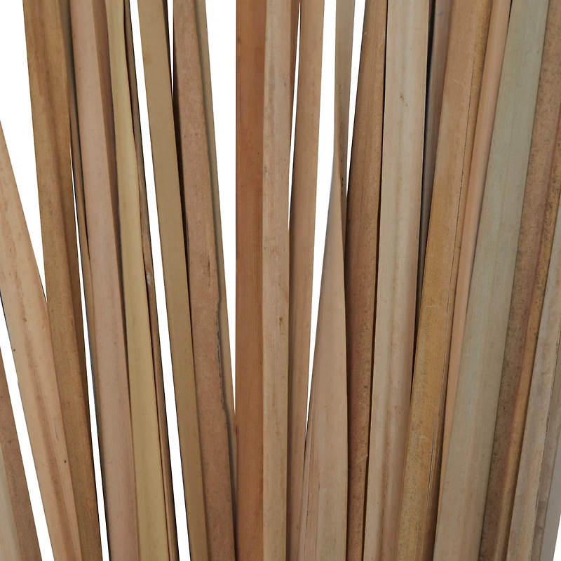 3.5ft. Natural Light Brown Dried Plant Foliage with Slender Stems