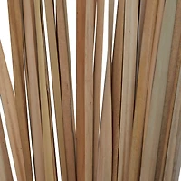 3.5ft. Natural Light Brown Dried Plant Foliage with Slender Stems
