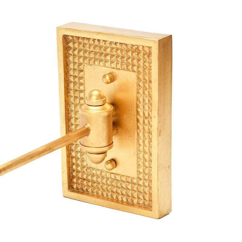 Hello Honey® 18" Gold Metal & Glass Wall Sconce