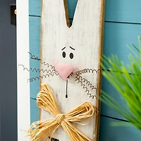 Glitzhome® 42" Wooden Easter Bunny Porch Sign