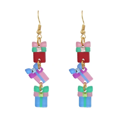 Colorful Gift Dangling Earrings by Celebrate It™