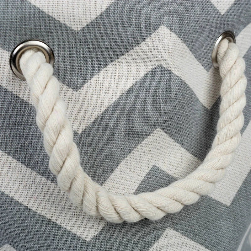 DII® Medium Round Chevron Polyester Bin