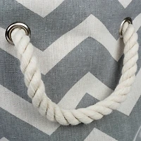 DII® Medium Round Chevron Polyester Bin