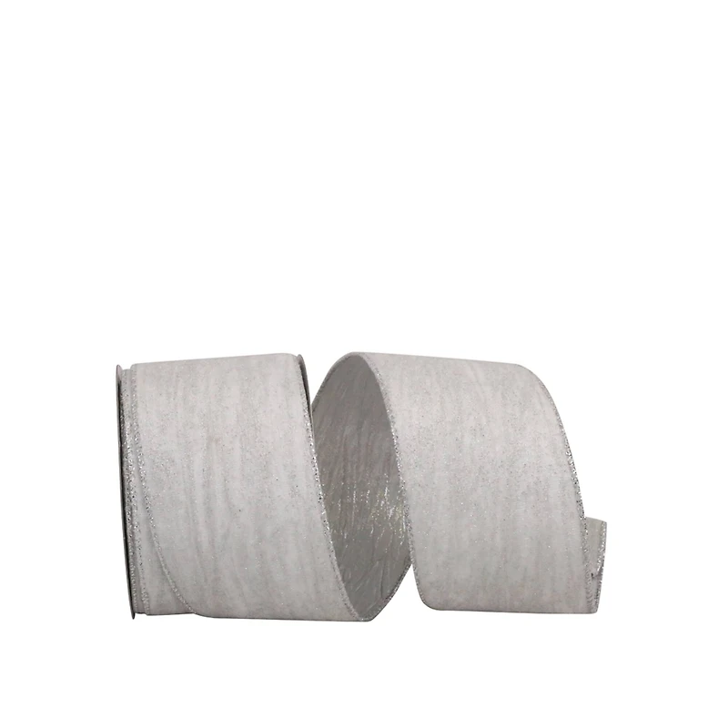 JAM Paper 2.5" x 10yd. Velvet Wired Glitter Ribbon