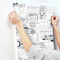 RoomMates Disney® Pixar Cars Schematic Peel & Stick Wallpaper