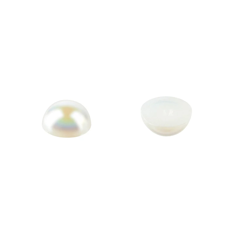 4.5mm Ivory AB Round Flatback Plastic Pearls, 4,000ct. by Bead Landing™