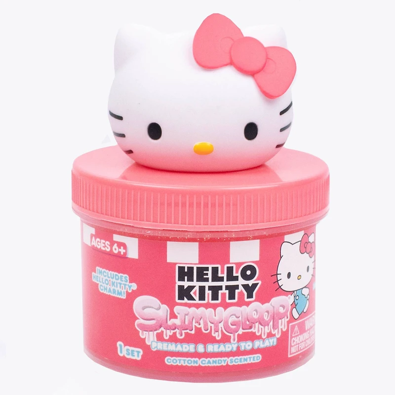 Hello Kitty® SlimyGloop® 8oz. Red & White Cotton Candy Scented Slime