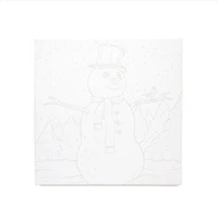 11" x 11" Snowman Canvas Painting Kit by Artist's Loft™
