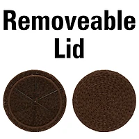 Household Essentials 19" Woven Storage End Table