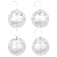 4" Silver Disco Balls, 4ct. by Celebrate It®