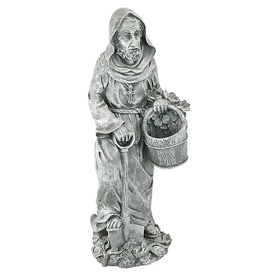 Design Toscano® 24.5" Large St. Fiacre, the Gardener's Patron Saint Statue