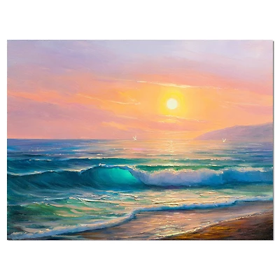 Designart - Sunset view at the sea