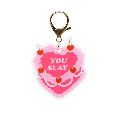 Blue Moon Studio™ Pink Heart Cake Bag Charm