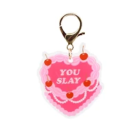 Blue Moon Studio™ Pink Heart Cake Bag Charm