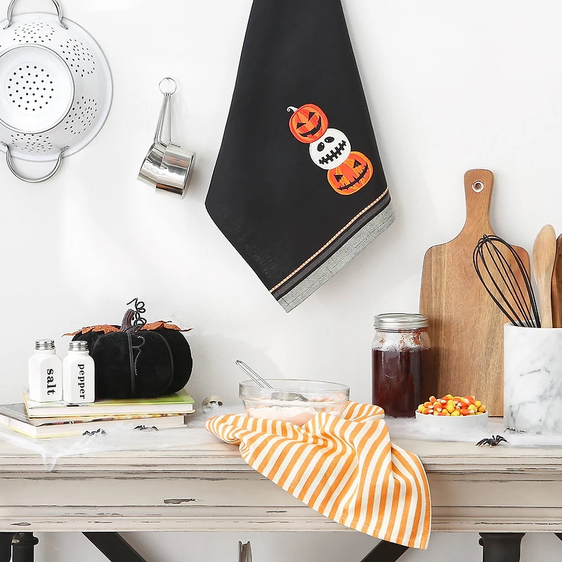 DII® Jack O' Lantern Dishtowel Set