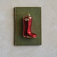 Hello Honey® 4.5" Red Glass Galoshes Ornament