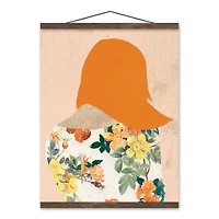 Floral Shirt Teak Hanging Canvas