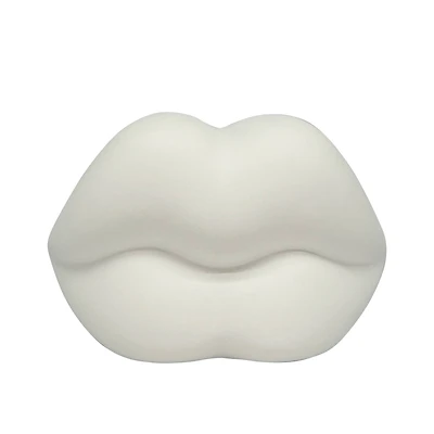 7" DIY Ceramic Lips Figurine by Make Market®