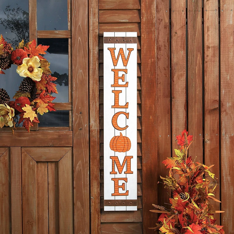 Glitzhome® 42" Fall Wooden Welcome Porch Sign