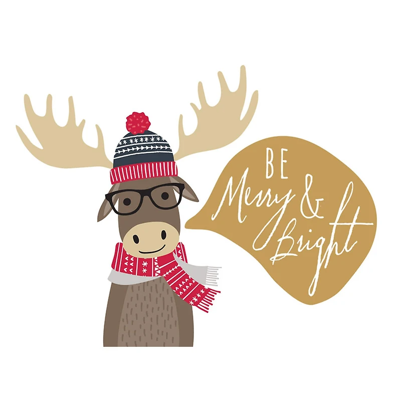 JAM Paper 6.25" x 4.625" Season's Greetings Animal Sentiments Assorted Card Set, 36ct.