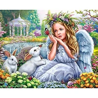 Crafting Spark Diamond Painting Kit Angel In The Garden Crafting Spark