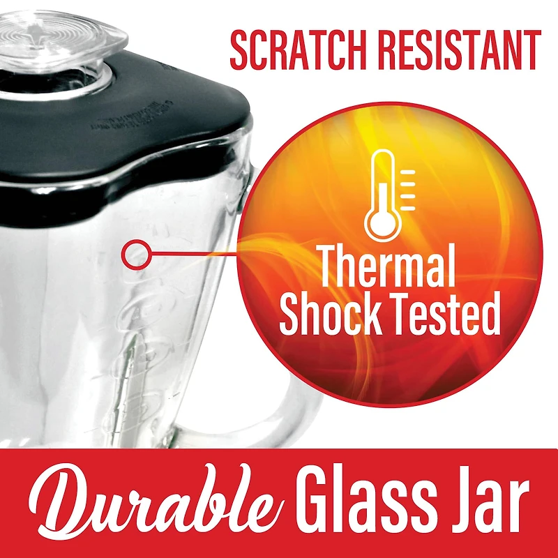 Brentwood 60oz. 6-Piece Oster P-OST723 Blender Glass Jar Replacement Set