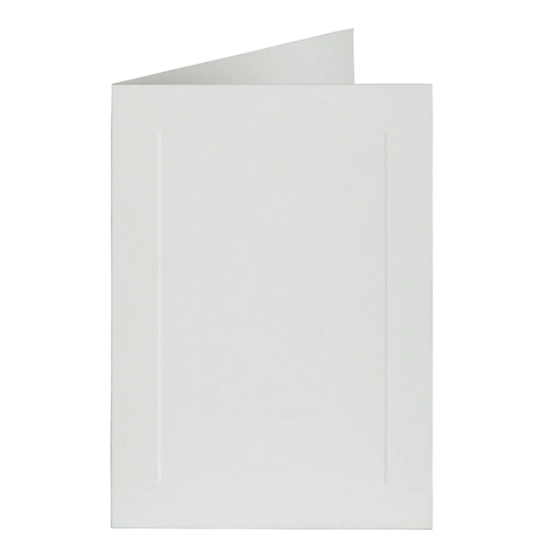 JAM Paper 3.5" x 4.875" Strathmore Bright White Wove Panel Blank Foldover Cards
