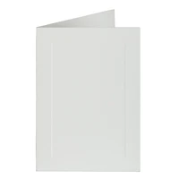 JAM Paper 3.5" x 4.875" Strathmore Bright White Wove Panel Blank Foldover Cards