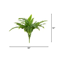 19" UV-Resistant Artificial Boston Ferns, 2ct.