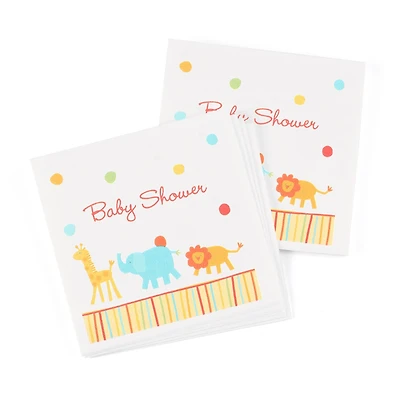 Hortense B. Hewitt Co. Jungle Animals Baby Shower Napkins, 50ct.