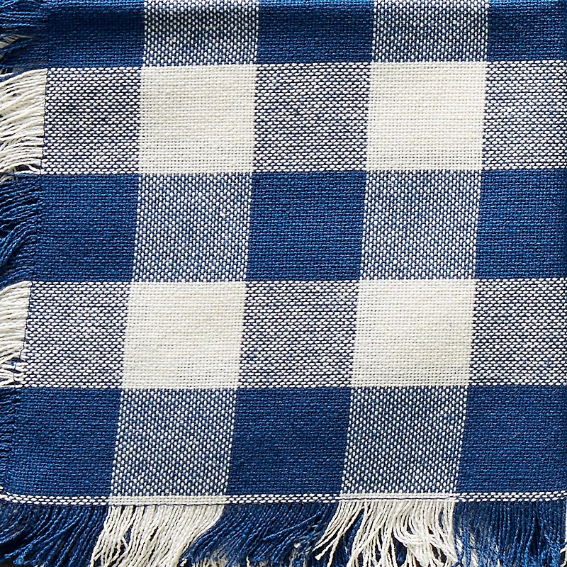 DII® Assorted Navy Heavyweight Fringed Dishcloth (Set of 6)