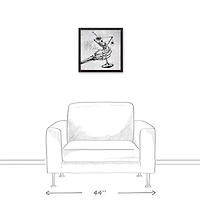 Creep Drink & Be Scary Black Framed Canvas Wall Art