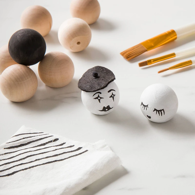 1.5" Wood Doll Heads, 7ct. by Make Market®