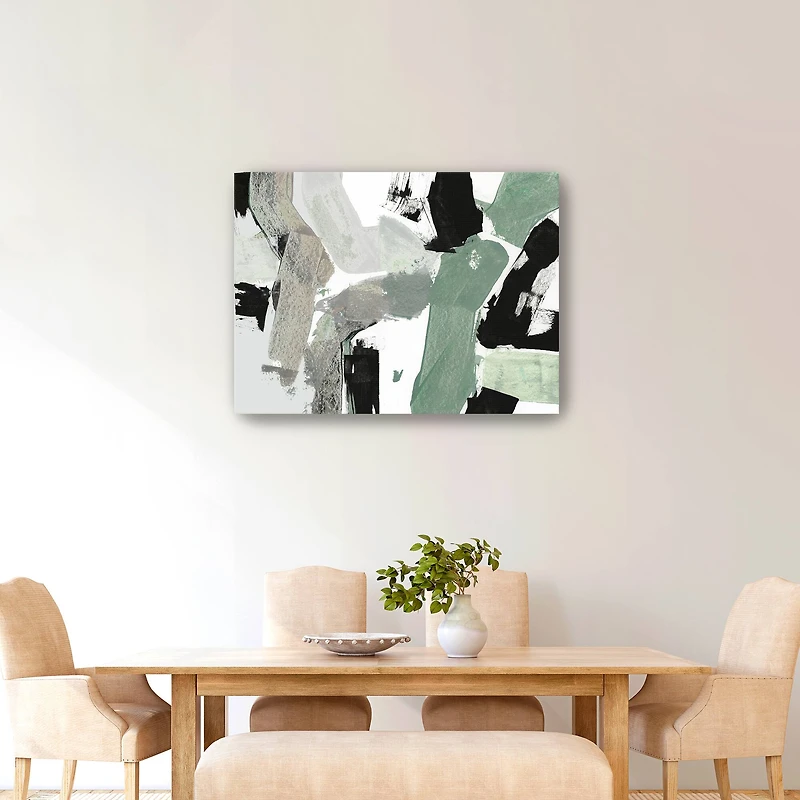 Flowing Green III Canvas Giclee