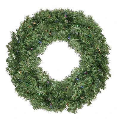 24" LED Canadian Pine Artificial Christmas Wreath