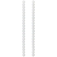 Opaque White Glass Round Beads, 8mm by Bead Landing™
