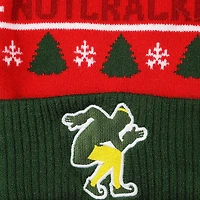 Elf™ Son of a Nutcracker Red & Green Pom Pom Beanie