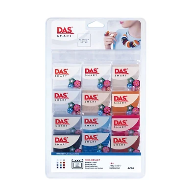 Das® Smart 12-Color Warm & Cool Colors Modeling Clay Set