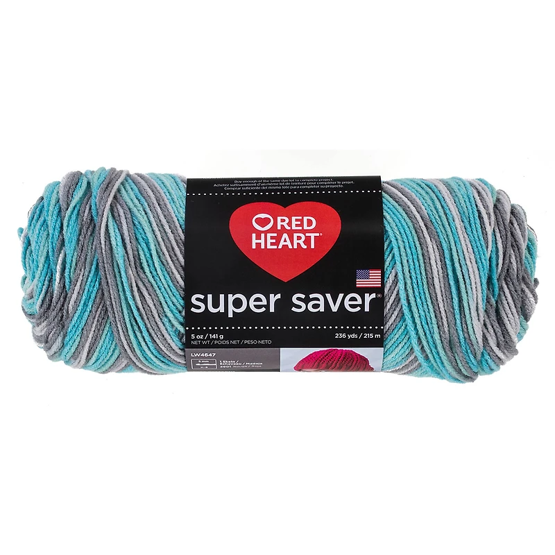 12 Pack: Red Heart® Super Saver® Yarn, Prints, Multis & Flecks