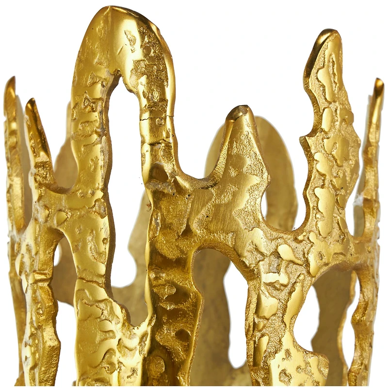 31" Contemporary Aluminum Melting Drip Vase