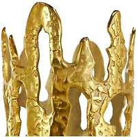 31" Contemporary Aluminum Melting Drip Vase