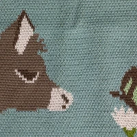 Hello Honey® Donkey Prints Cotton Knit Baby Blanket