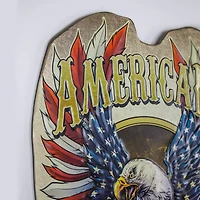 American Pride Embossed Metal Sign