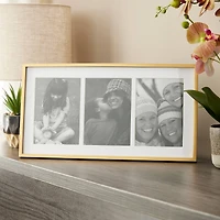 12 Pack: 3 Opening Black Collage Frame with Mat