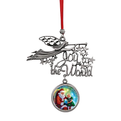 Joy to the World Santa Wishes of Hope And Peace JFK Half Dollar Ornament