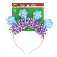 Blue & White Snowflake Light-Up Headband by Creatology™