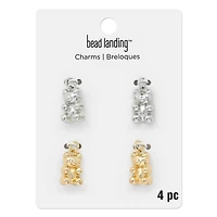 Silver & Gold Metal Gummy Bear Charms by Bead Landing™