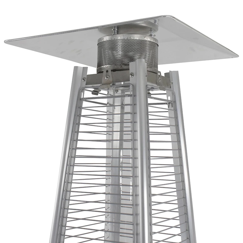 7ft. Stainless Steel Pyramid Glass Tube Outdoor Gas Heater