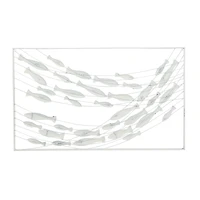 Blue Metal Coastal Wall Decor 24" x 40" x 2"