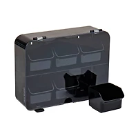 Mind Reader Foundation Collection Black 6-Compartment Tea Bag Organizer